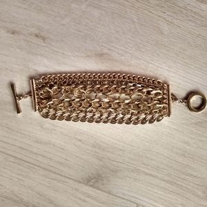 Express Gold-Toned Metal Multi-Strand Bracelet